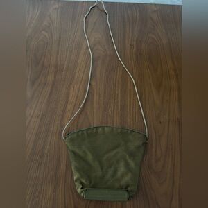 Vintage 90s Olive Green‎ Crossbody Bag